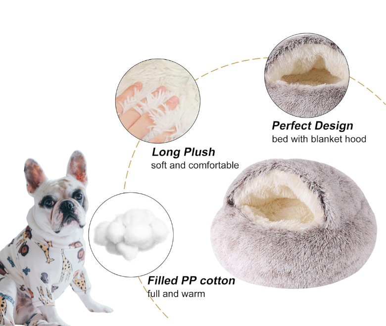 cozy cave dog bed