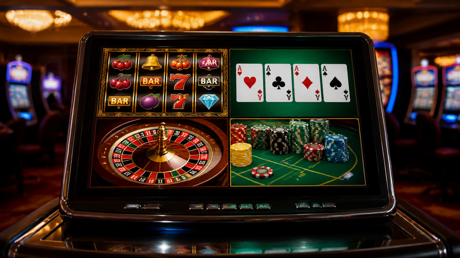 Best Online Casinos: What Players Should Evaluate First Online casino games displayed on a bright gaming screen